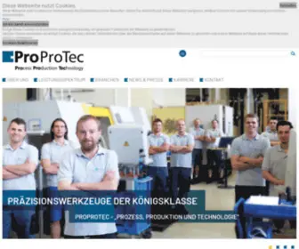 Proprotec.com(Pro Pro Tec) Screenshot