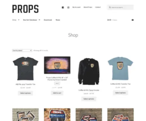 Propsbmx.com(Props BMX) Screenshot