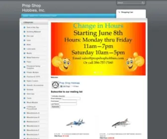 Propshophobbies.com(Prop Shop Hobbies) Screenshot