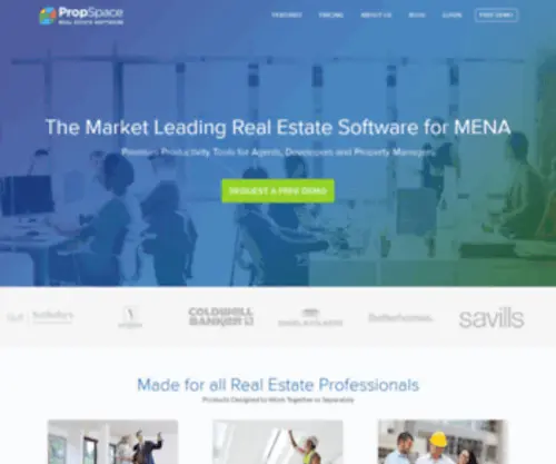 Propspace.com(Experience the best real estate software. PropSpace) Screenshot