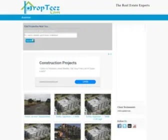 Propteez.com(Search and Find Properties around India) Screenshot