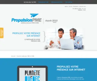 Propulsionpme.com(Site internet Drummondville) Screenshot