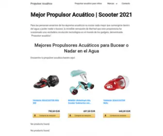 Propulsoracuatico.com(▷) Screenshot