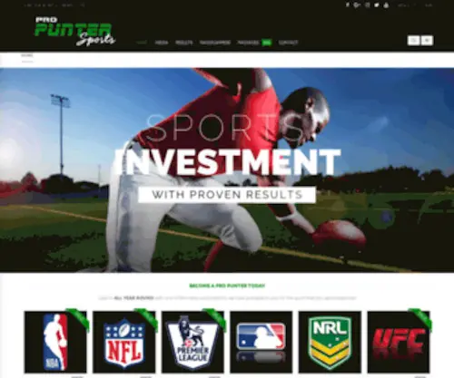 Propuntersports.com(Pro Punter Sports) Screenshot