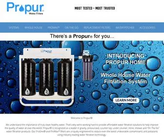 Propurusa.com(The Best Clean Water Filtration Systems) Screenshot