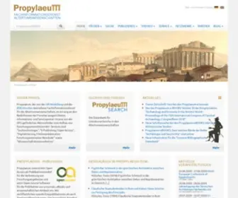 Propylaeum.de(Propylaeum: Home) Screenshot