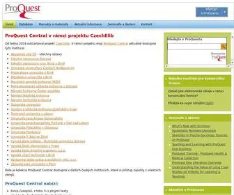 Proquest.cz(Úvod) Screenshot