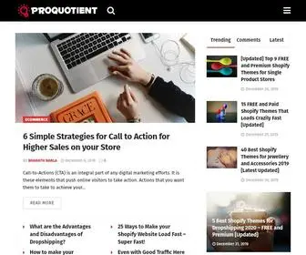 Proquotient.com(We Aim To Inspire You To Take Action) Screenshot