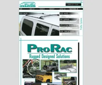 Prorac.com(ProRac Systems Inc) Screenshot