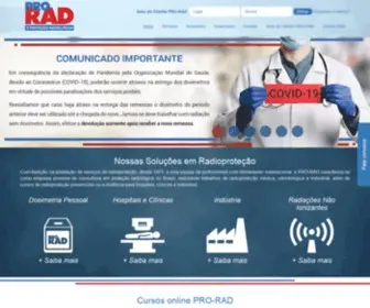 Prorad.com.br(PRO-RAD Consultores em Radioproteção) Screenshot