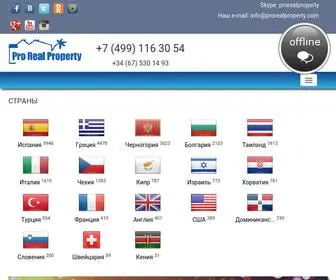 Prorealproperty.com(Недвижимость за рубежом) Screenshot