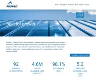 Proreit.com(Built for growth) Screenshot