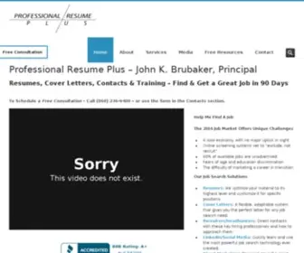 Proresplus.com(Resume & Cover Letter Writing Services in Connecticut (CT)) Screenshot