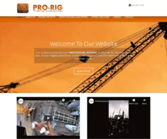 Prorig.co.za(Professional Rigging) Screenshot