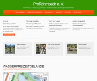 Proroehrnbach.de(ProRöhrnbach e) Screenshot