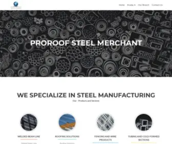 Proroof.co.za(PROROOF STEEL MERCHANTS) Screenshot