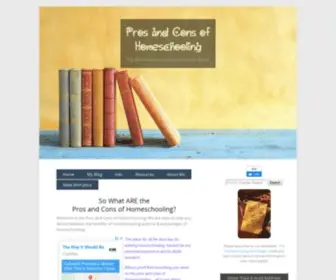 Pros-AND-Cons-OF-Homeschooling.com(Pros and Cons of Homeschooling) Screenshot