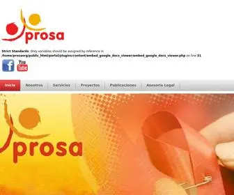 Prosa.org.pe(Inicio) Screenshot