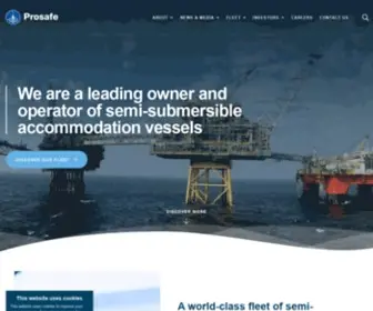 Prosafe.com(Semi-Submersible Offshore Accommodation Vessels) Screenshot
