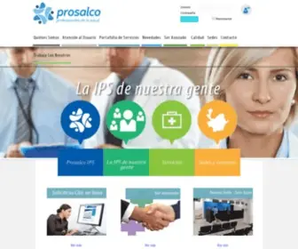 Prosalcoips.com.co(Odontología) Screenshot
