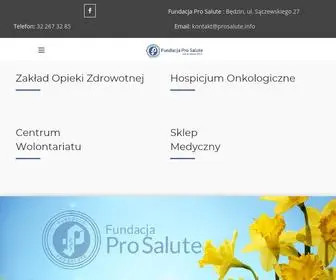 Prosalute.info(Fundacja Pro Salute) Screenshot