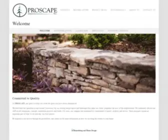 Proscapeonline.com(PROSCAPE Tuscaloosa Northport Landscape Company The Best Outdoor Living Spaces) Screenshot