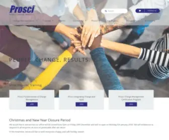 Prosci.com.au(The Global Leader in Change Management Solutions) Screenshot