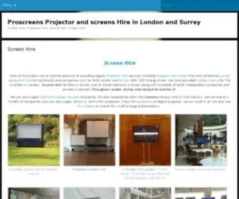 Proscreens.co.uk(Screen Hire) Screenshot