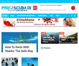 Proscubadive.com(Scuba Diving Skills And Lessons) Screenshot