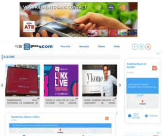 Prosdelacom.com(Pros de la com) Screenshot