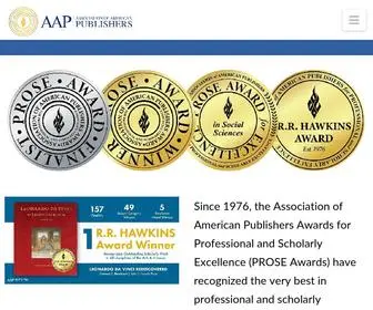 Proseawards.com(PROSE Awards) Screenshot