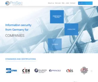 Prosec-Networks.de(ProSec shows) Screenshot