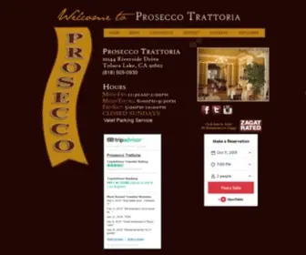 Proseccotrattoria.com(Prosecco Trattoria) Screenshot