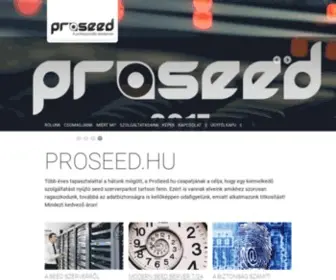 Proseed.hu(Seed szerver bérlés) Screenshot