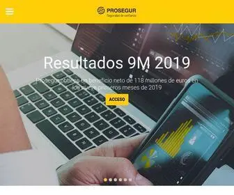 Prosegur.com(Seguridad innovadora) Screenshot