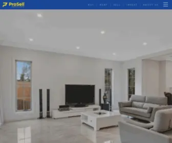 Prosellproperty.com.au(Prosell Property Group) Screenshot