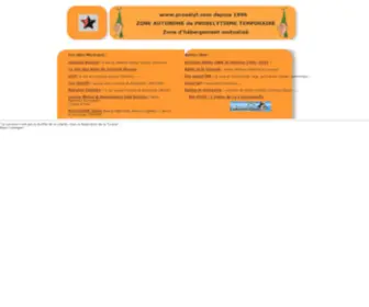 Proselyt.com(Bienvenue ds l'espace) Screenshot