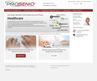Prosenio.de(Umfangreiches Hörhilfen Sortiment für Menschen mit Hörminderung) Screenshot