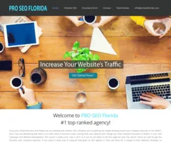 Proseoflorida.com(Florida SEO Services by Leading Search Engine Optimization Company) Screenshot