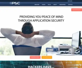 Proservicescorp.com(Experts in Application Security) Screenshot