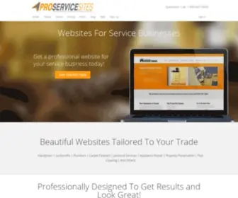 Proservicesites.com(Websites for Service Businesses) Screenshot