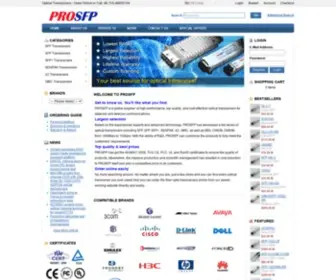 Prosfp.com(SFP, XFP, SFP) Screenshot
