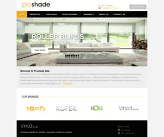 Proshadesal.com(Roller shades lebanon) Screenshot