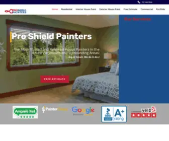 Proshieldpainters.com(Residential/Commercial Painters in Weymouth Braintree Cohasset) Screenshot