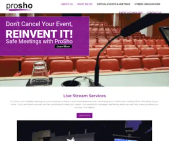 Prosho.com(Pro Sho Sound) Screenshot