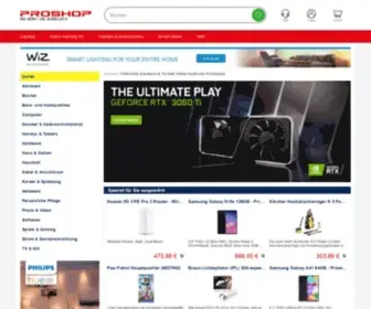Proshop.at(Hardware & technik online kaufen bei) Screenshot