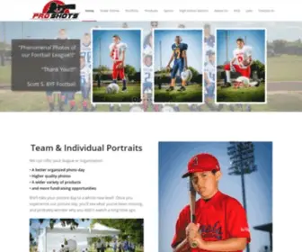 Proshots.com(Sports Portraits and Action Shots For Teams and Individuals) Screenshot