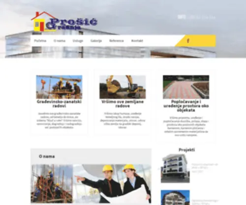Prosic-Gradnja.com(Prošić gradnja) Screenshot