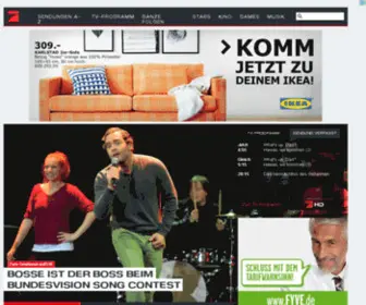 Prosiebensat1.net(TV Programm von heute sowie Infos und Videos zu allen Sendungen) Screenshot