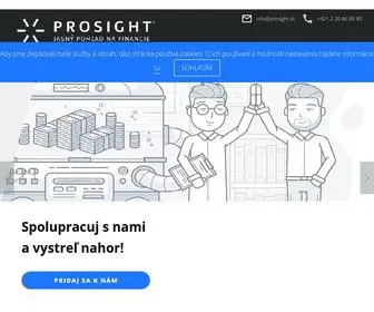 Prosight.sk(PROSIGHT Slovensko) Screenshot